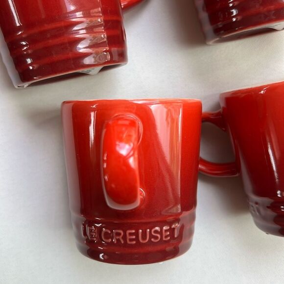 Le Creuset Cerise Espresso Mug Set of 4 - Picture 7 of 13